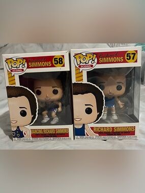 Funko Pop Icons Richard Simmons Set - Blue and White Outfits